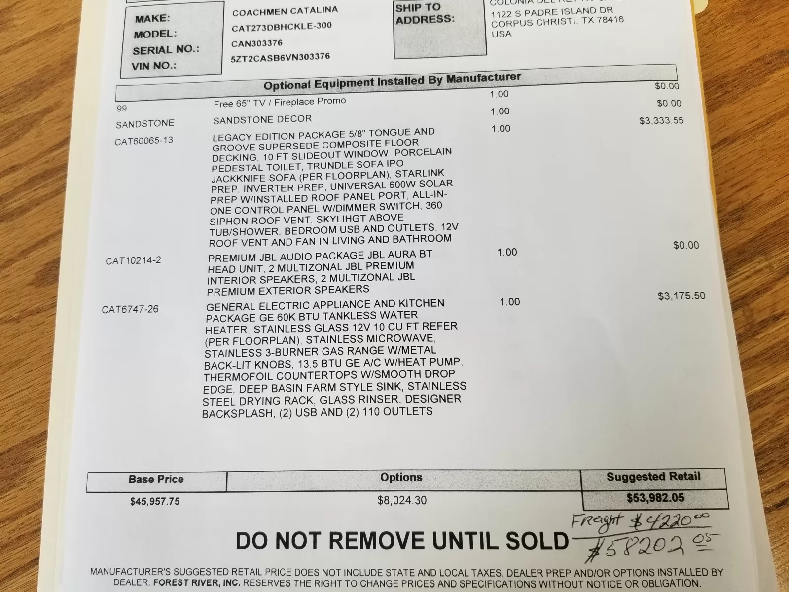 2027 Coachmen 273DBHCKLE Travel Trailer for sale at Colonia Del Rey RV in Corpus Christi, TX