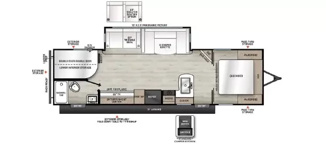 New 2027 Coachmen Catalina Legacy 273DBHCKLE floorplan layout