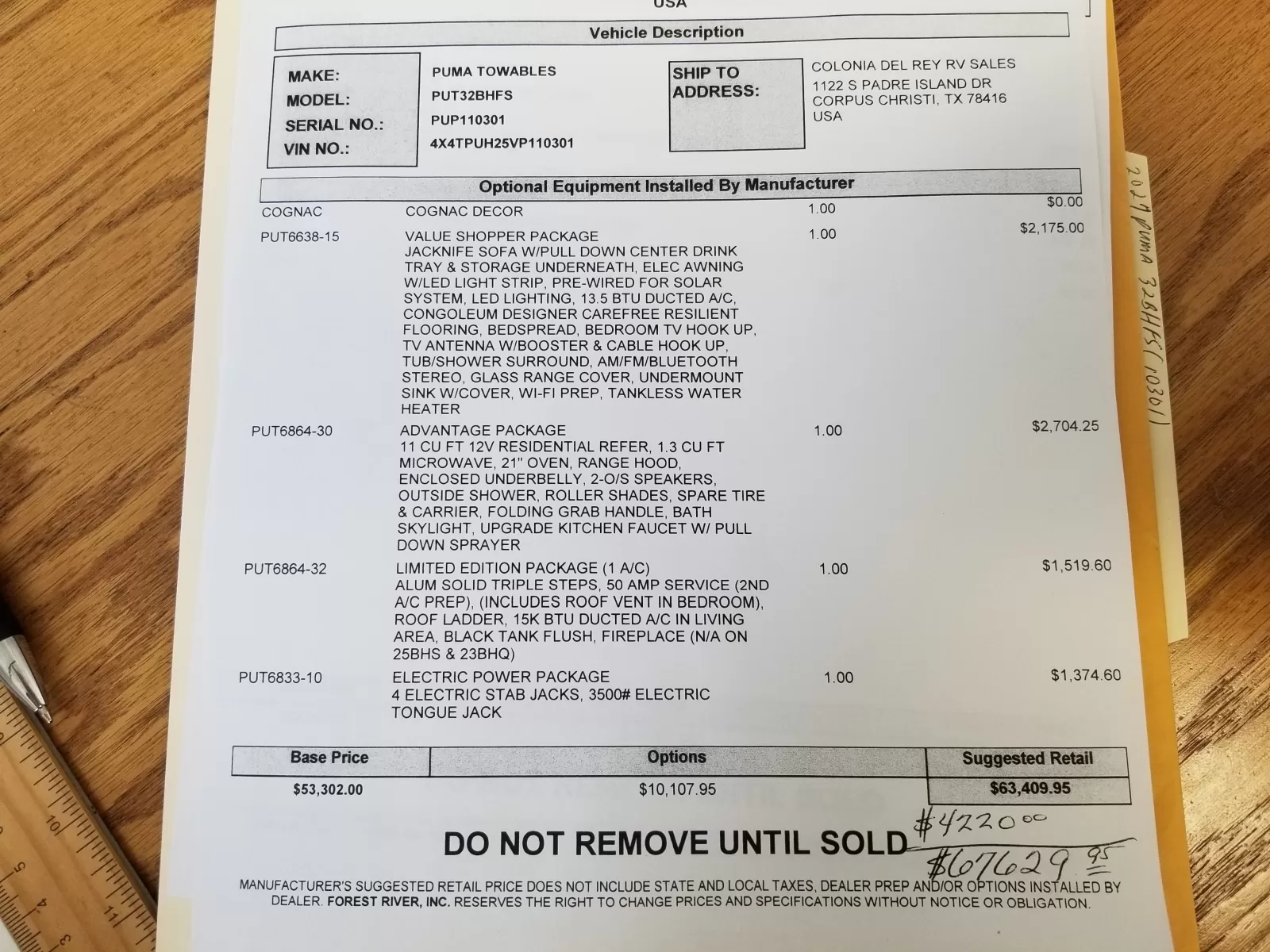 2027 Forest River 32BHFS Travel Trailer for sale at Colonia Del Rey RV in Corpus Christi, TX