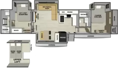 New 2027 Forest River Sandpiper 3905DB for sale in Corpus Christi, TX