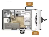 New 2027 Forest River PUMA CAMPING EDITION 122BHCE floorplan layout