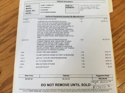New 2027 Forest River PUMA CAMPING EDITION 305BHCE — photo 27