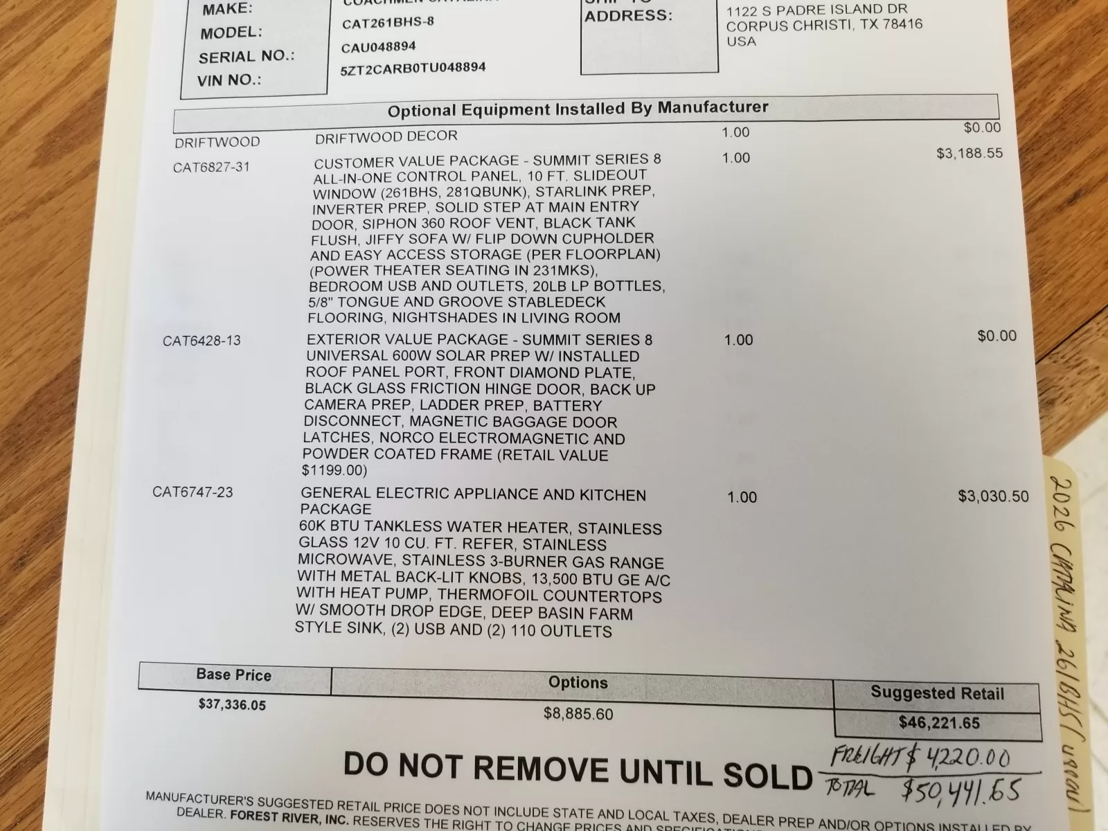 2026 Coachmen 261BHS Travel Trailer for sale at Colonia Del Rey RV in Corpus Christi, TX